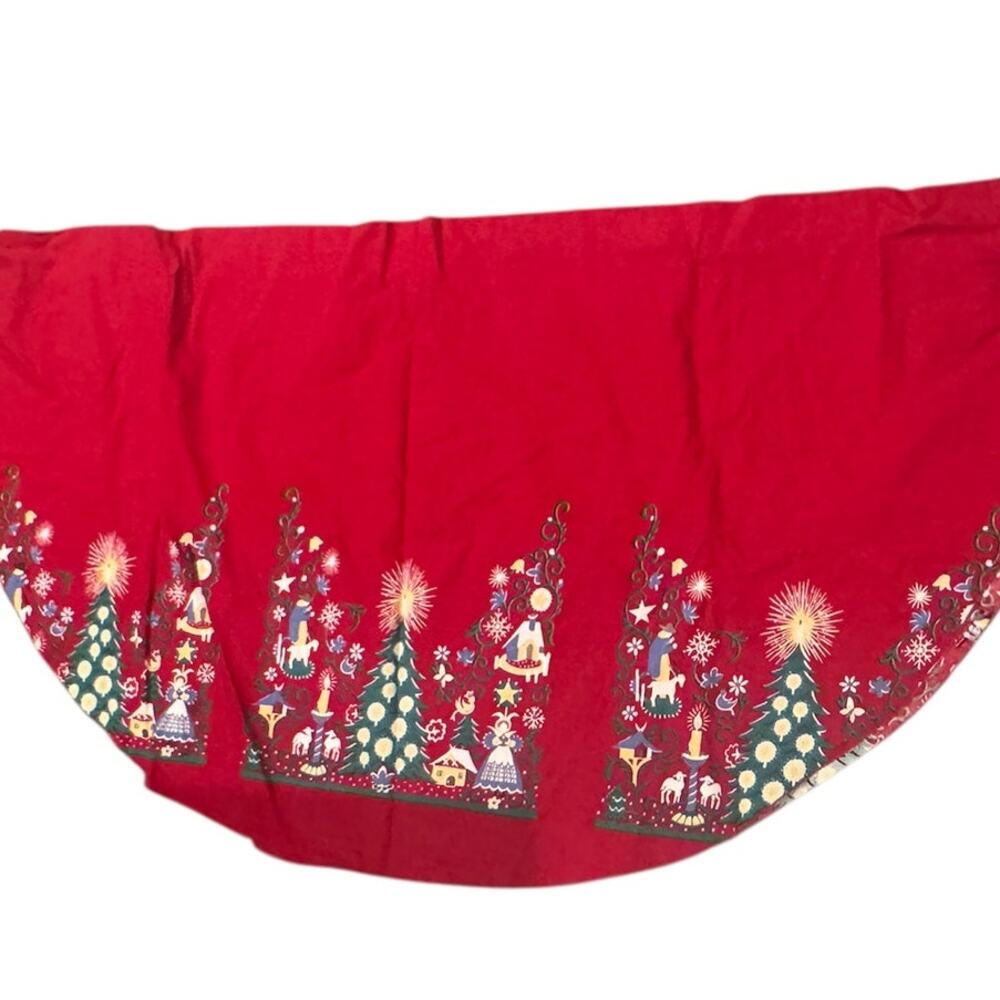 VINTAGE‎  Wilendur "Alpine Holiday" Christmas tablecloth